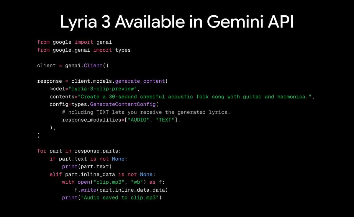 Google launches Lyria 3 Pro API at $0.08 per song