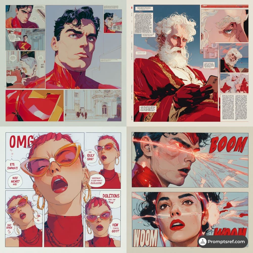 Promptsref drops sref 1970644407 for DC-style comic frames on Midjourney V7