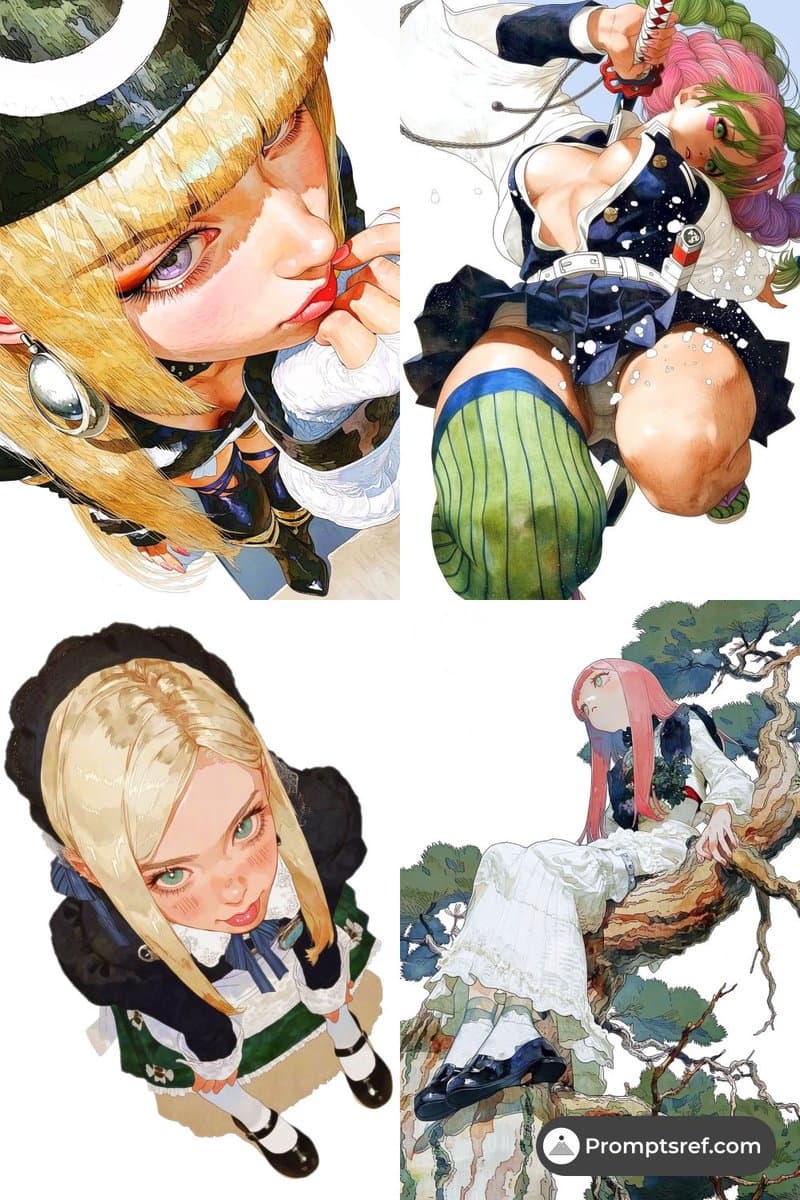 Promptsref drops 3 Midjourney sref codes for fashion film, OVA anime, and faded indie frames