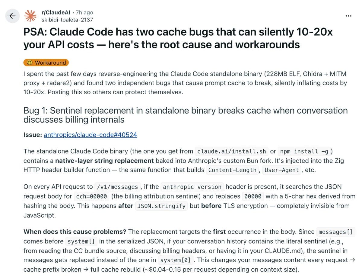 Claude Code fixes prompt-cache bugs in 2.1.88 after quota-burn reports