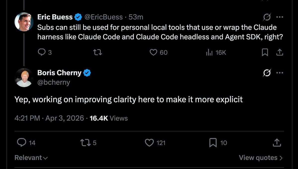 Anthropic cuts Claude subscriptions off OpenClaw and other third-party harnesses