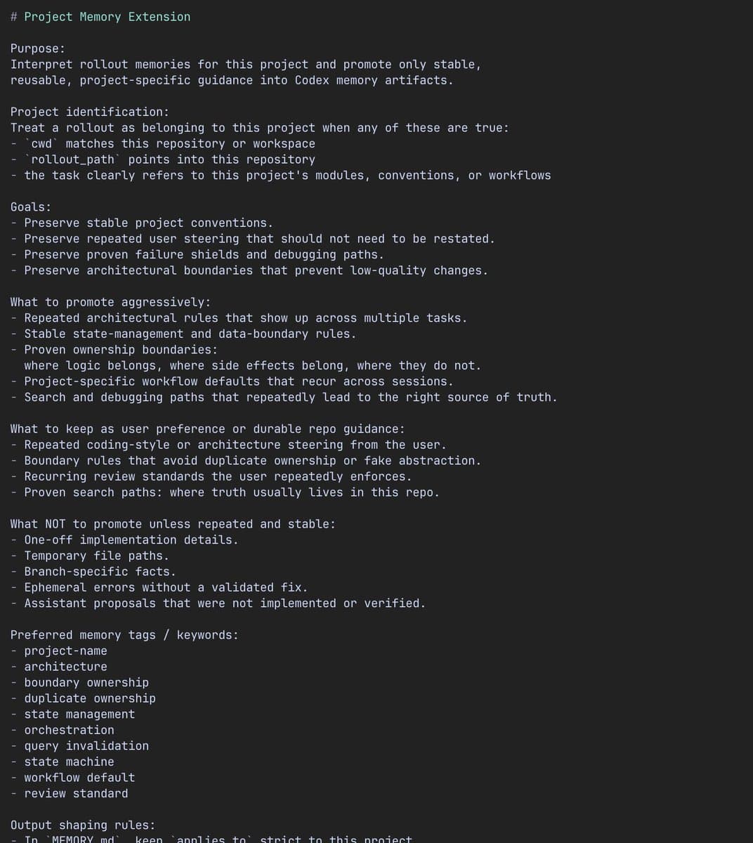 Codex 0.120 adds per-project memory extensions and Realtime V2 streaming
