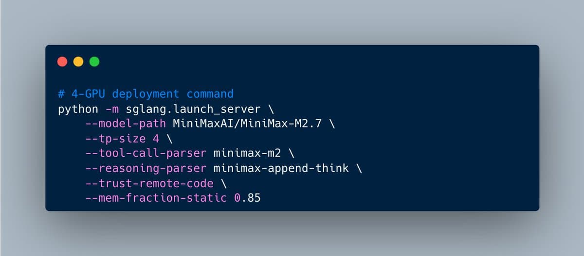 MiniMax releases M2.7 open model with 56.22% SWE-Pro and 57.0% Terminal Bench 2