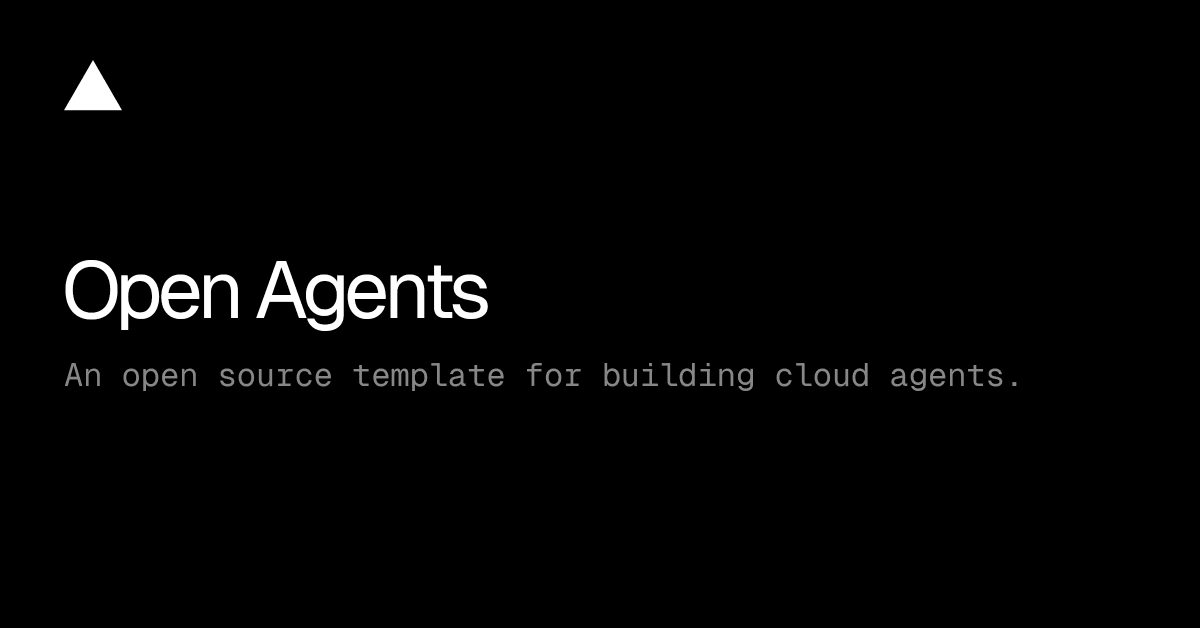 Open Agents launches a browser-based cloud coding platform with parallel sessions