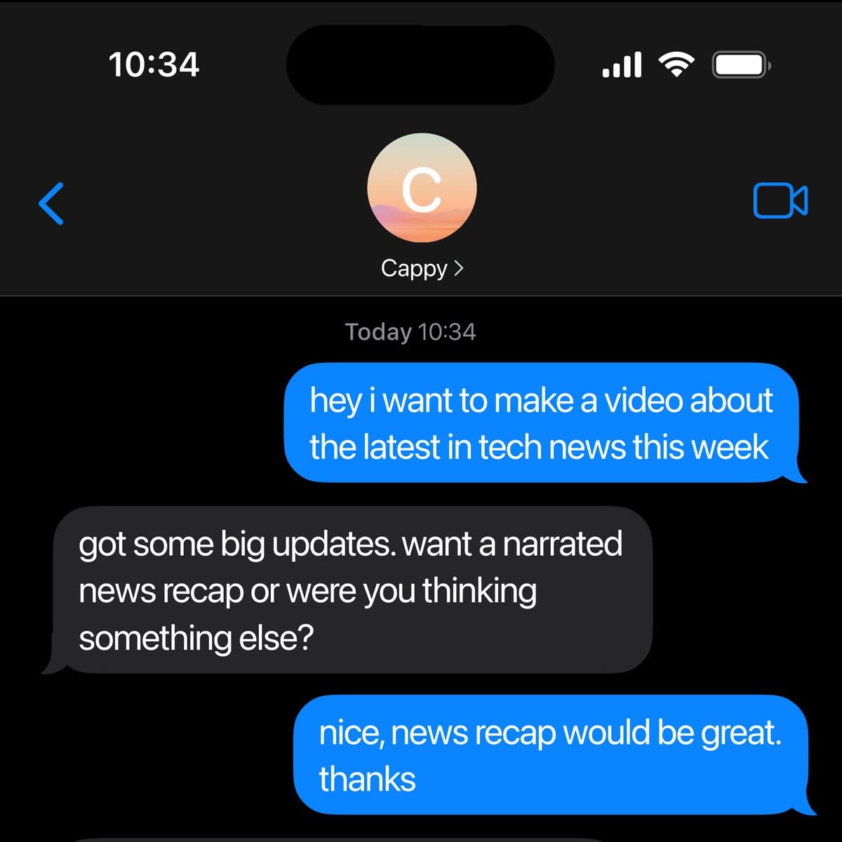 Cappy launches video editing in iMessage and RCS