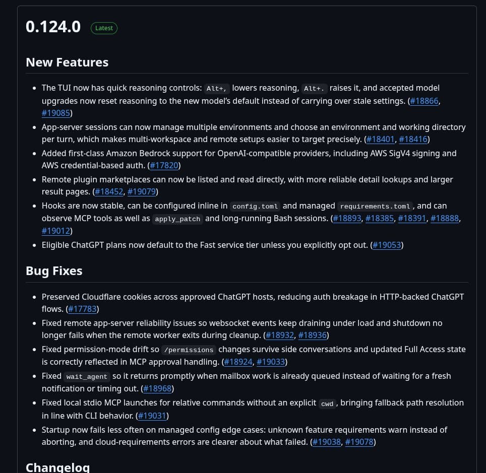 Codex App Server adds Fedora RPM support for Linux installs