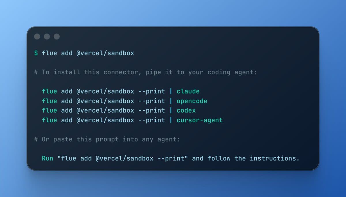 Flue introduces `$ flue add url` for remote sandbox connectors