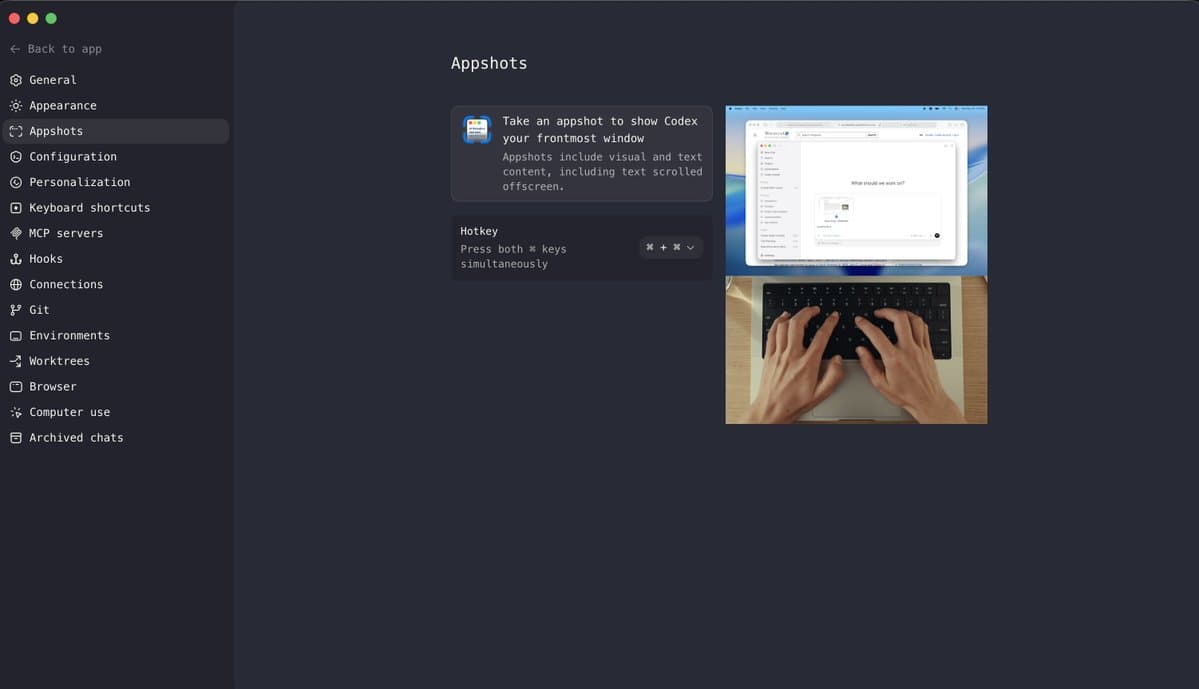 OpenAI updates Codex with locked-Mac control and Appshots