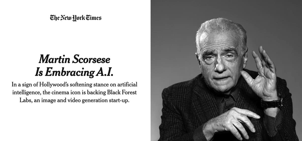Black Forest Labs adds Martin Scorsese as FLUX storyboarding advisor