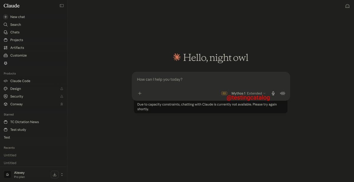 Anthropic tests claude-mythos-1-preview in Claude Code and Claude Security