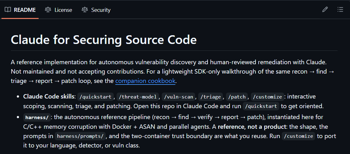 Claude Code ships security-guidance plugin with repo-level claude-security-guidance.md rules