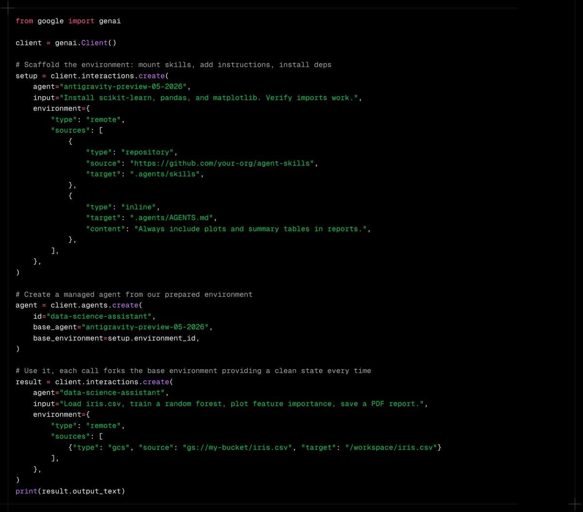 Gemini API adds Managed Agents with sandboxed Linux, web access, and file I/O