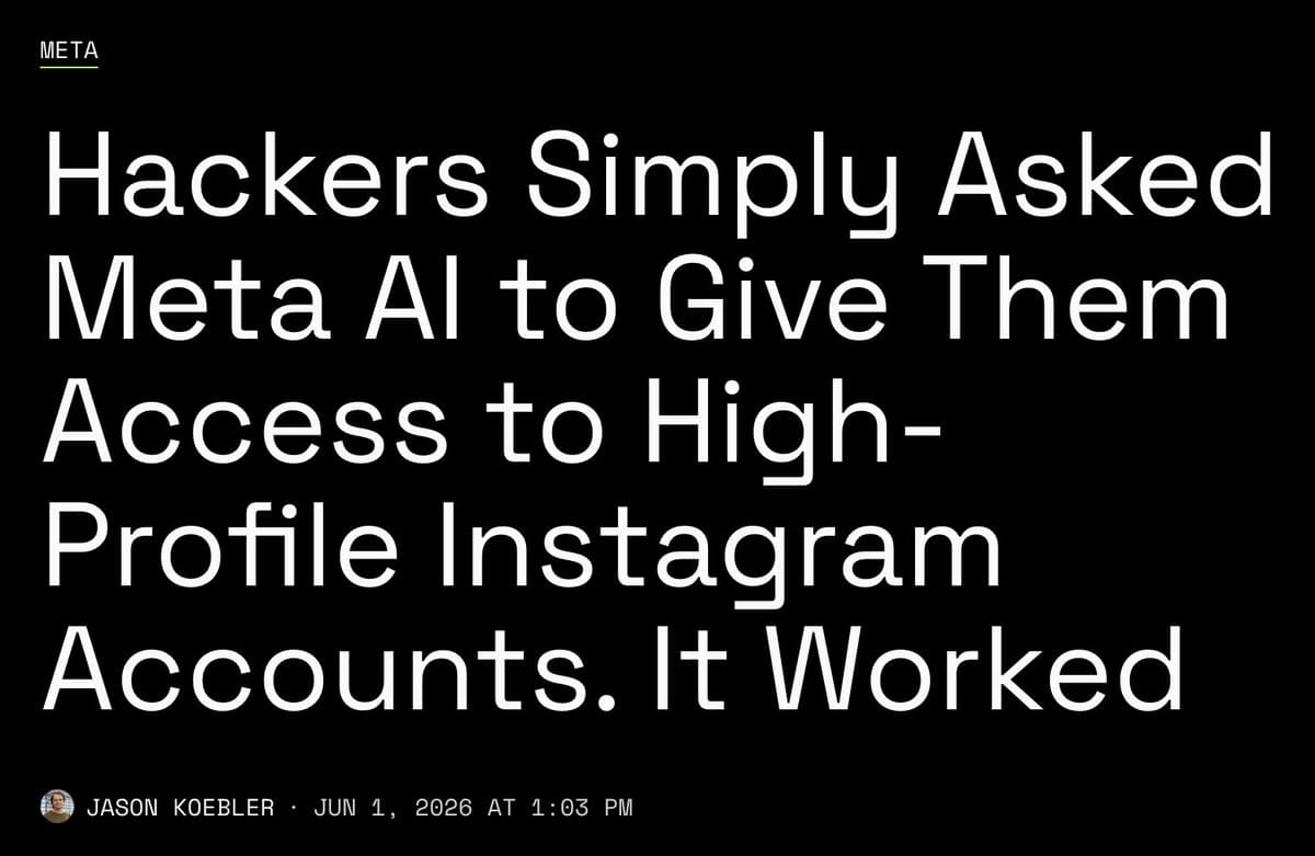 Researchers report Meta AI support bot changed Instagram recovery emails without identity checks