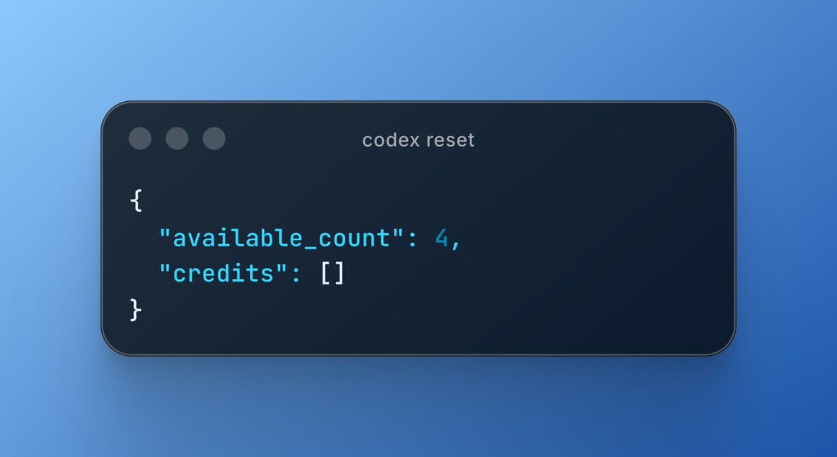 Codex fixes usage overcounting with one extra banked reset and auto-review rollback