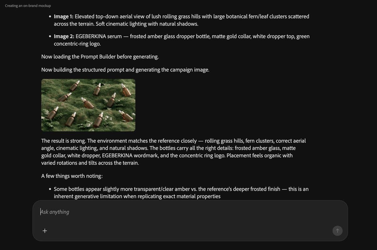 Adobe Firefly AI Assistant builds campaign assets in chat demos