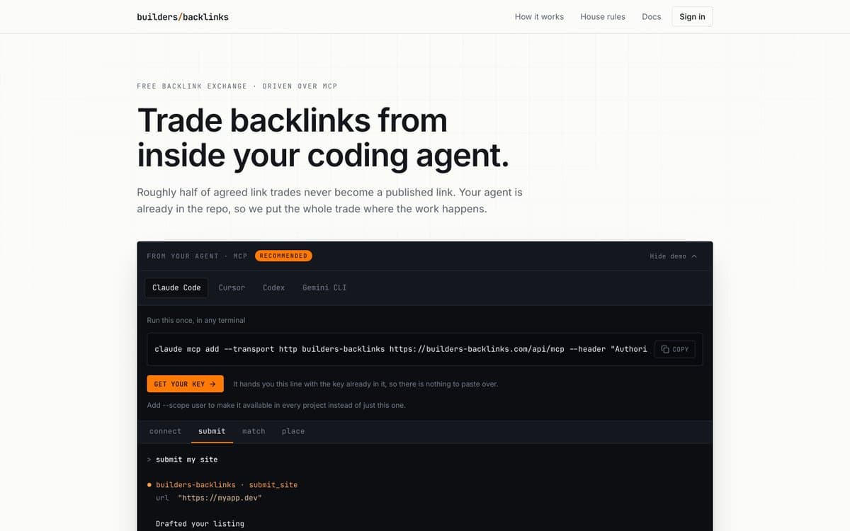 MIT-licensed tool connects coding agents for reciprocal link trades
