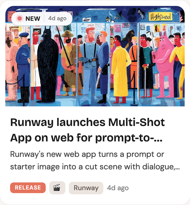 Runway launches Multi-Shot App on web for prompt-to-video