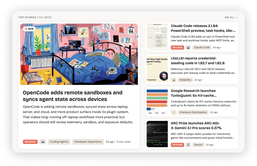 Story detail view with prompts and links