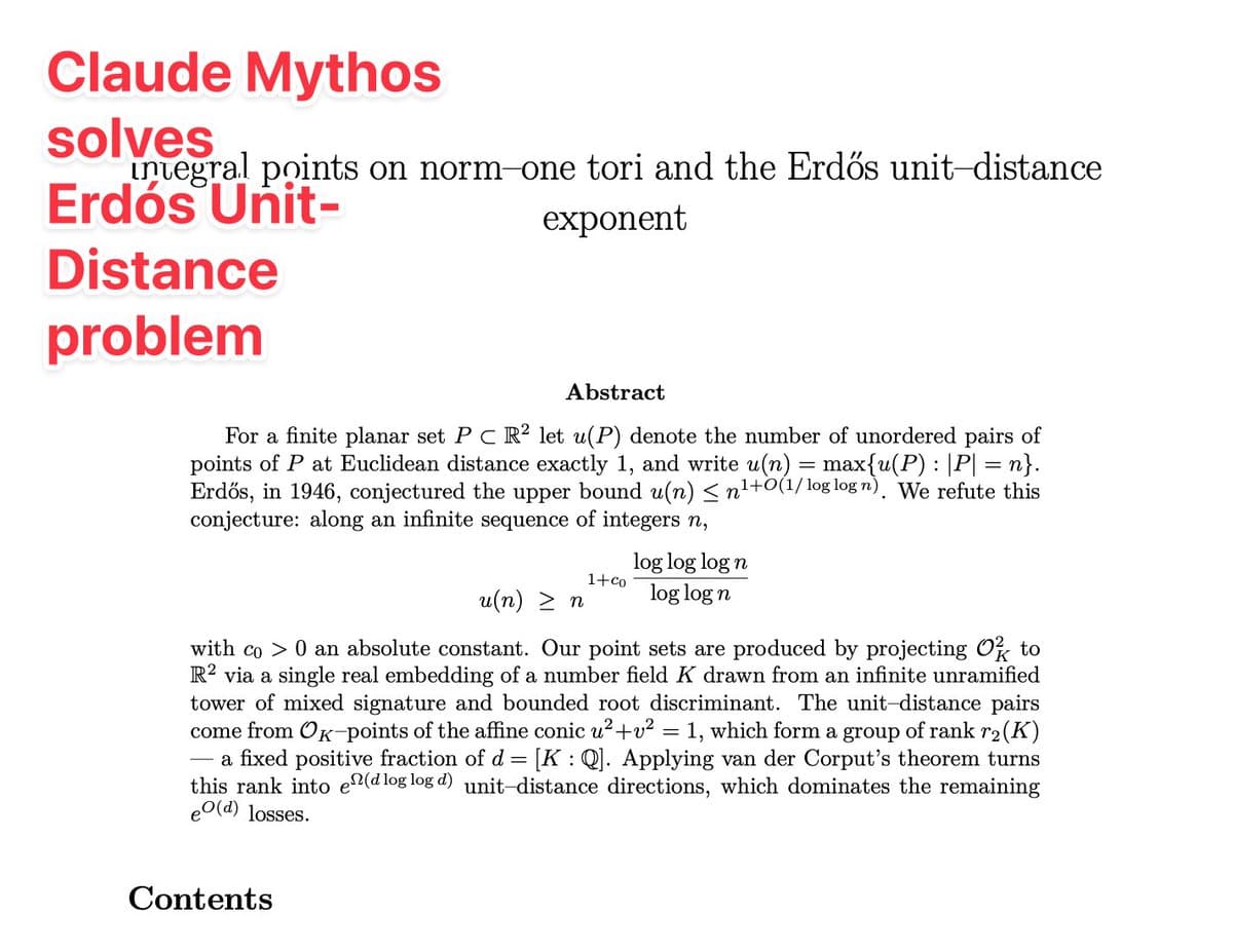 Report: Claude Mythos reportedly solves Erdős problem #90 in air-gapped test