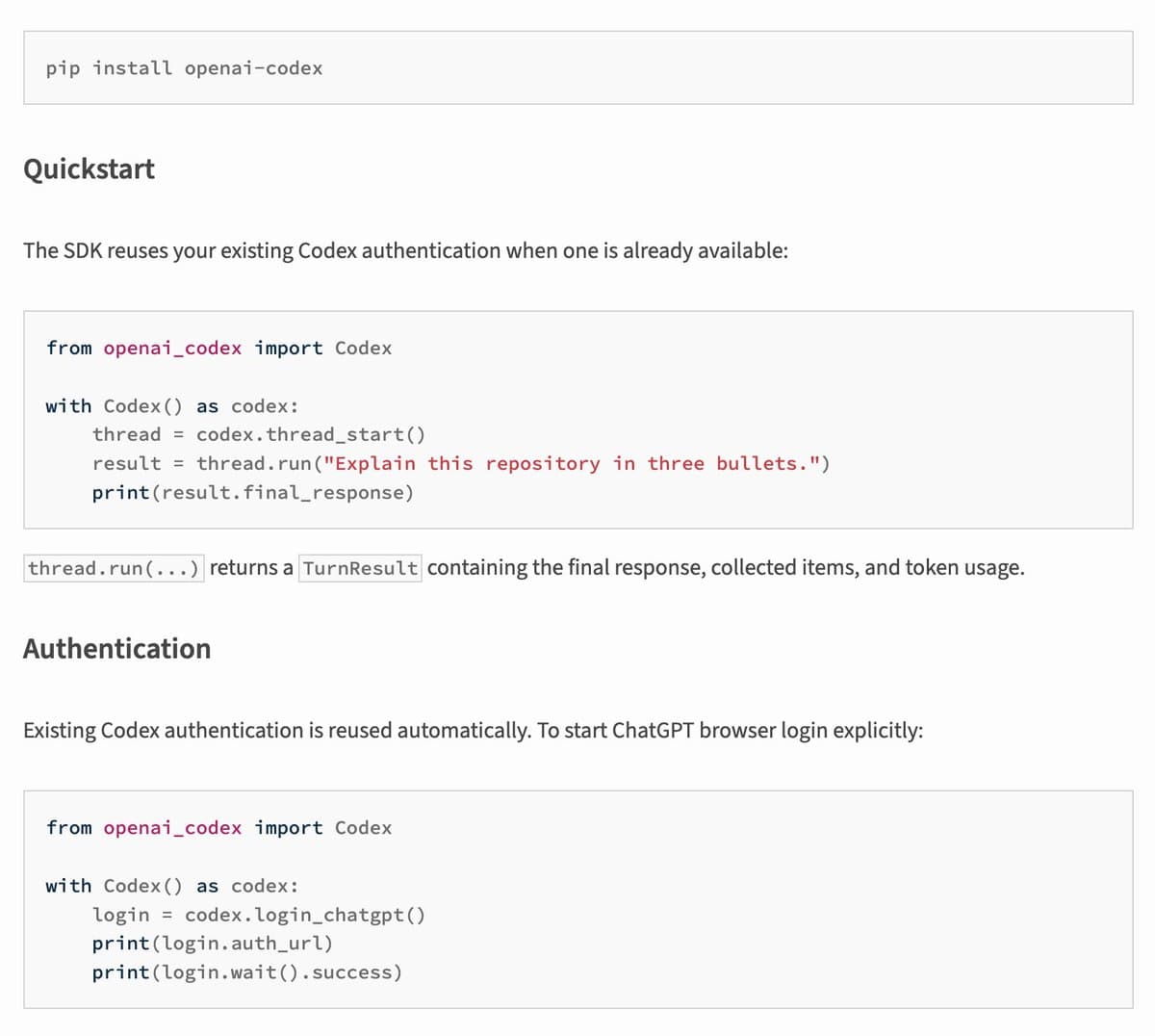 Codex releases Python SDK with thread control, session resume, and sandbox access