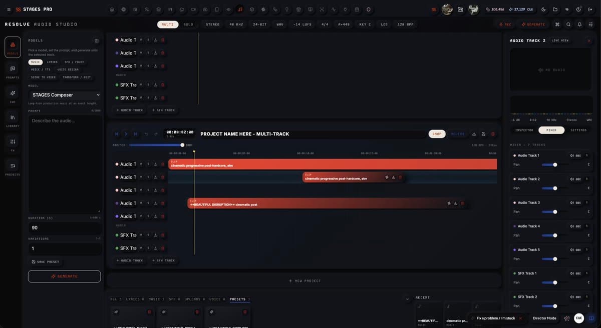 STAGES AI releases Resolve Audio Studio v1.01 for paid users