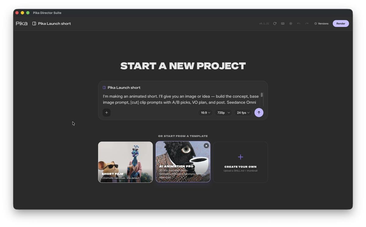 Pika opens Director’s Suite as an invite-only agent video workspace
