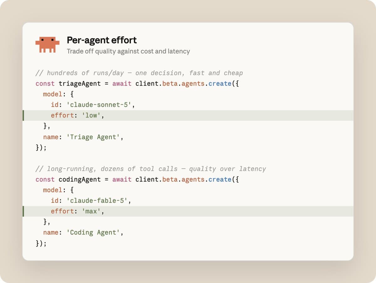 Claude Managed Agents adds per-agent effort controls and 500 skills per session