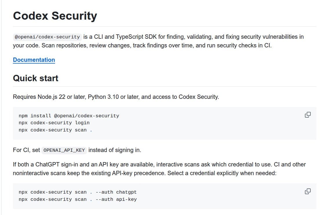 OpenAI opens Apache-2.0 Codex Security CLI for repository scans
