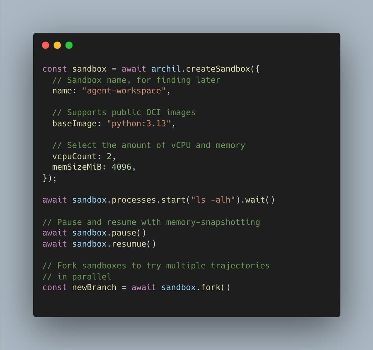 Remote sandbox pattern isolates each coding-agent worker