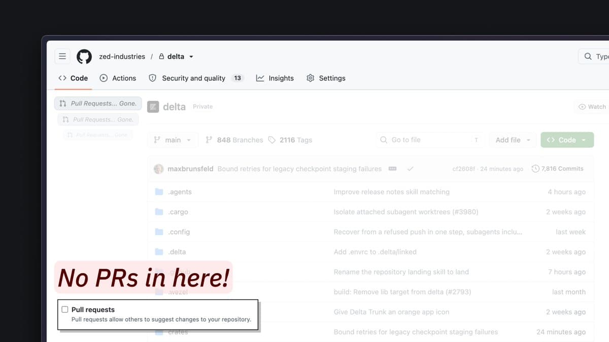 Zed opens Delta public beta for agent-led code review