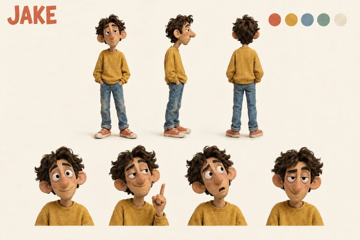 Magnific uses Ideogram 4.5 character sheets to build a generated sitcom scene